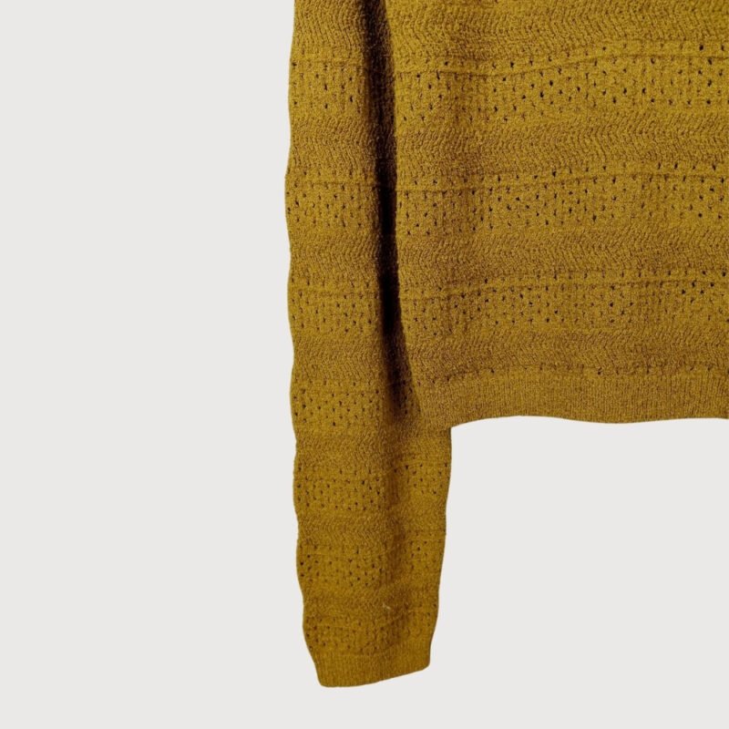 Pointelle Knit Button-Up Cardigan - Image 3