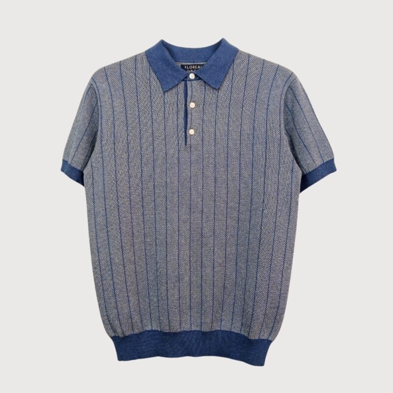 Jacquard Short-Sleeved Polo Shirt