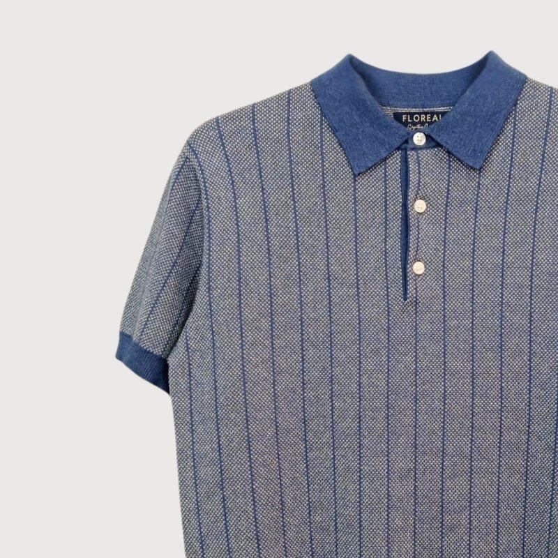 Jacquard Short-Sleeved Polo Shirt - Image 2