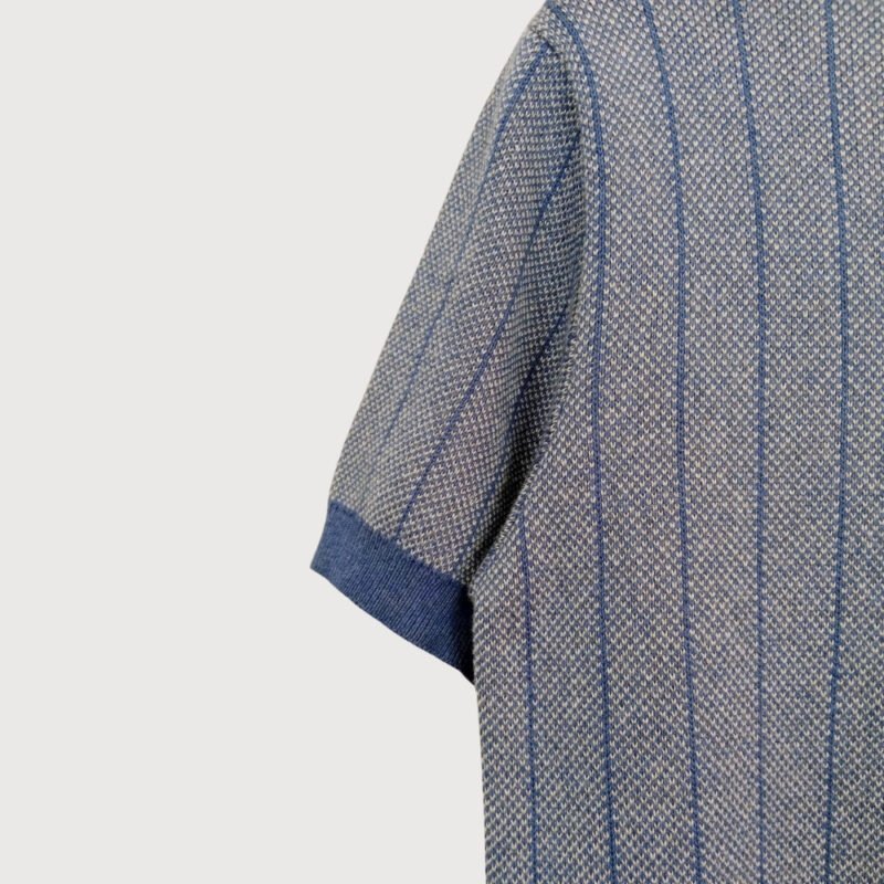 Jacquard Short-Sleeved Polo Shirt - Image 3