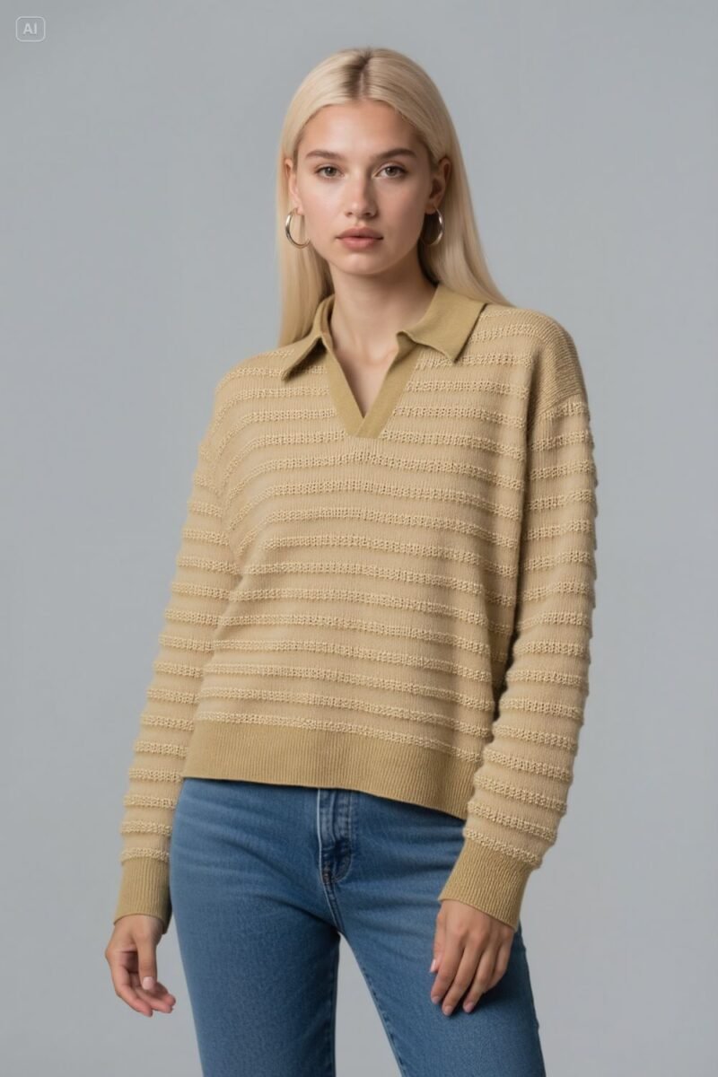 Blended Yarn Textured Skipper - Image 4