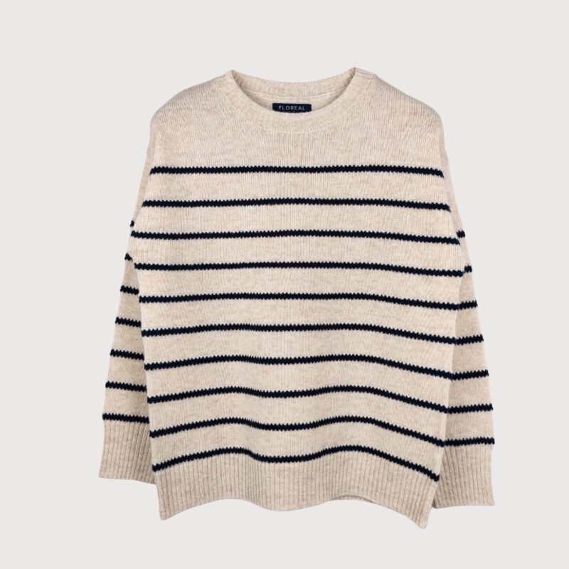 Women’s Nordic-Inspired Geometric Stripe Sweater